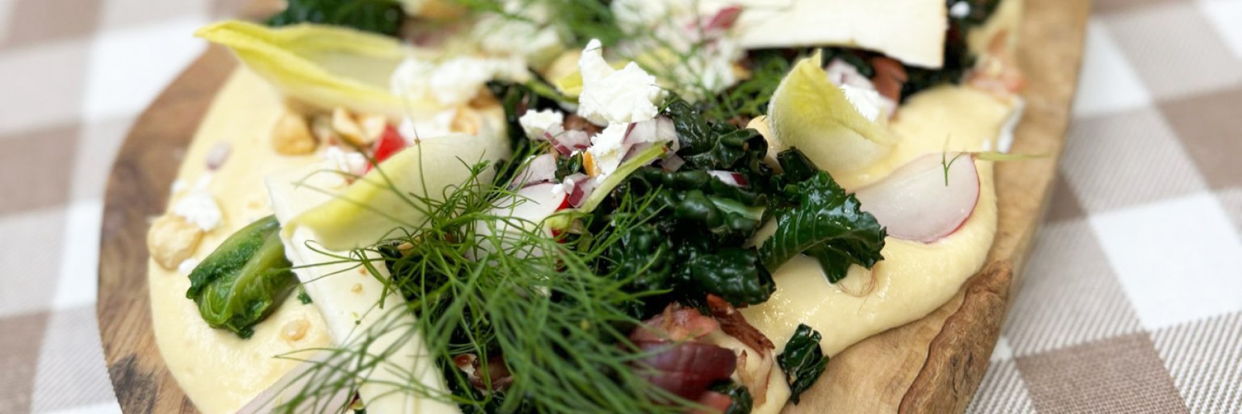 Salade met boerenkoolspruiten