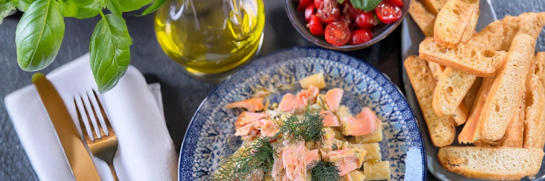 Pasta met zalm - Ramon Brugman