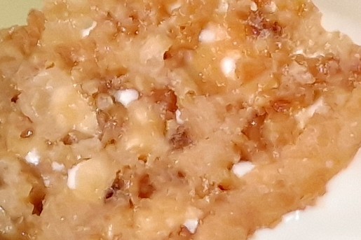 Panna cotta met berkenblad en een kletskop