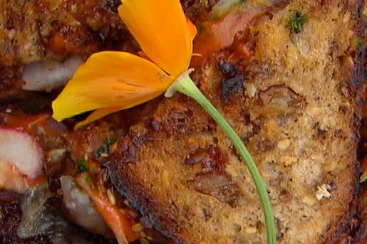 Tosti met zoete stroop