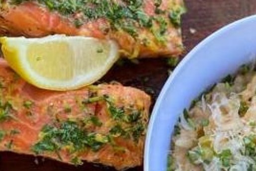 Gegrilde zalm risotto | Foto: BinnensteBuiten