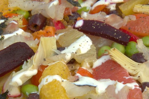 Salade met sojabonen (125)