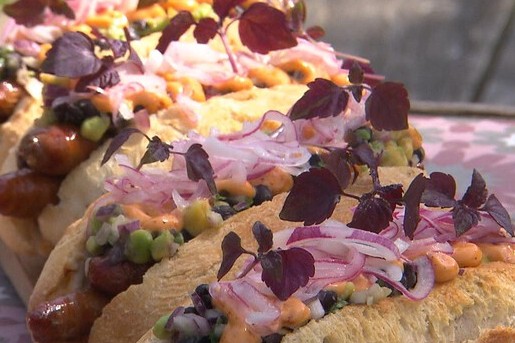 Hotdogs van Merguez worstjes (110)