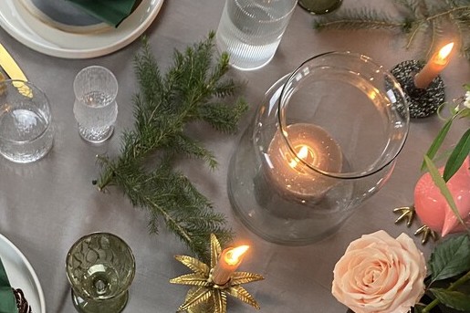 Mix & match tafel met kerst