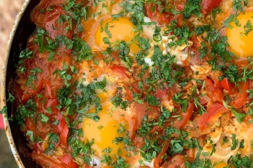 Midden-Oosterse Shakshuka van Ramon Brugman