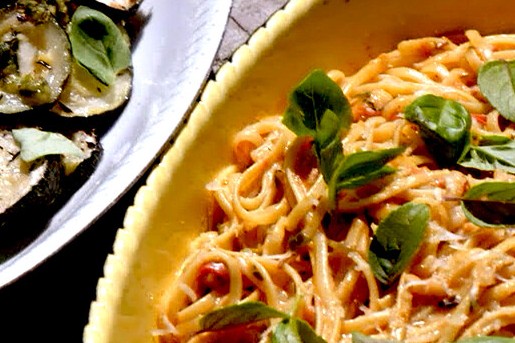 Ramon maakt een pasta trapaneze