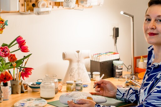 Turkse schilderkunst op keramiek