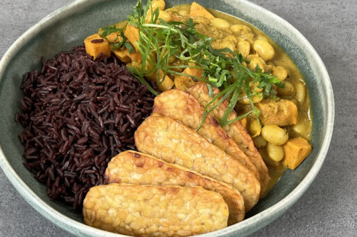 Curry met zoete aardappel