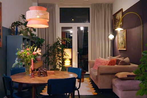 Theo-Bert Pot transformeert een hoge woonkamer naar een gezellige ruimte