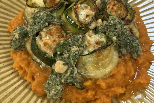 Courgette rolletjes