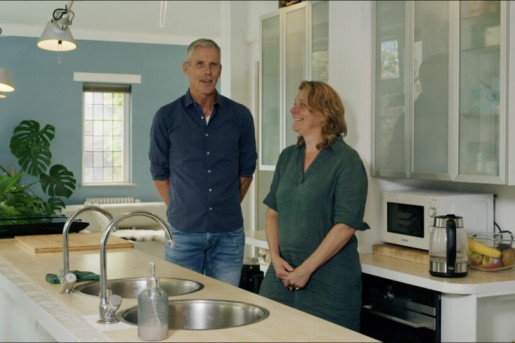 Angela en Jeroen in hun keuken