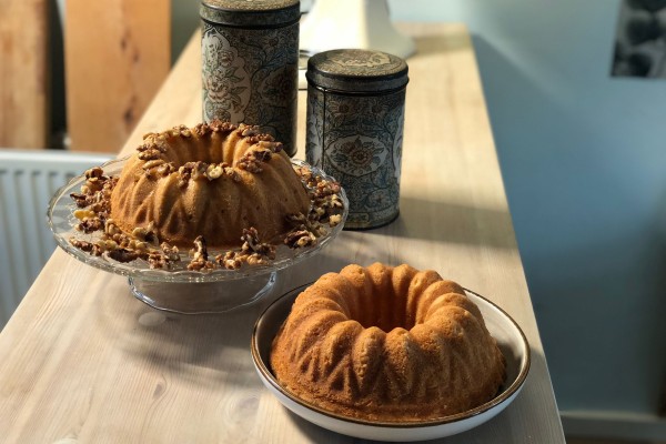 Luchtige vegan tulband met walnoten