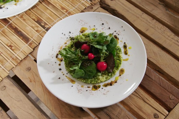 Broccoli tartaar met radijsjes en vinaigrette