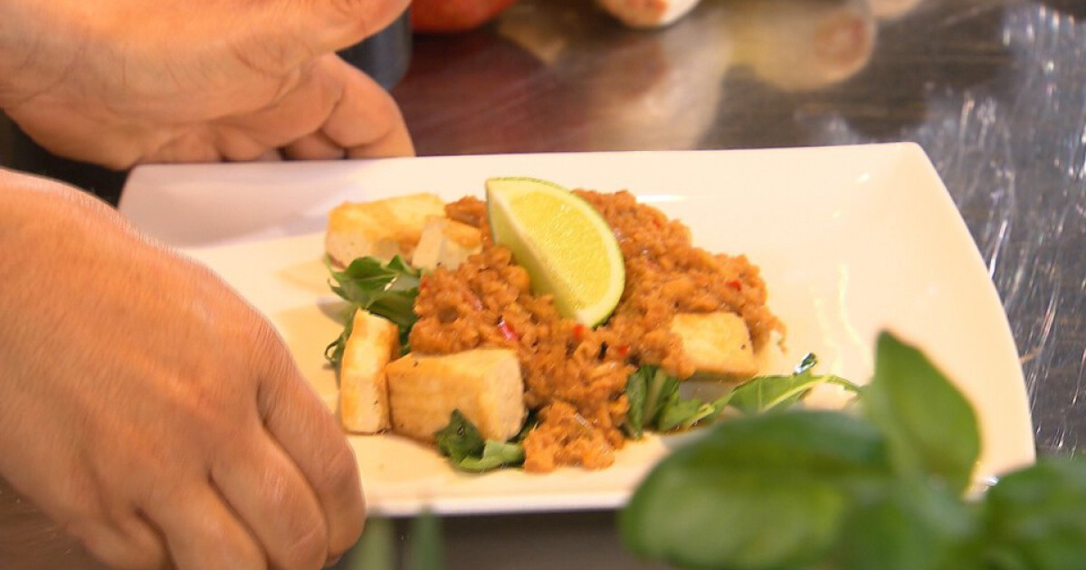 Krokant gebakken tofu BinnensteBuiten