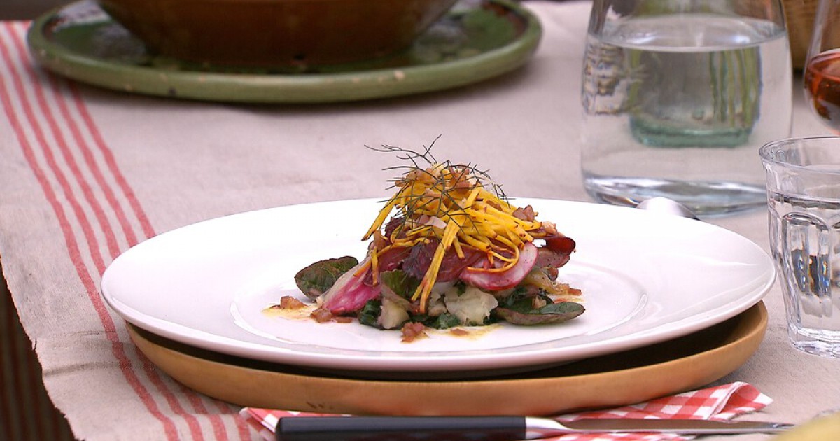 Aardappelsalade met groenten | BinnensteBuiten