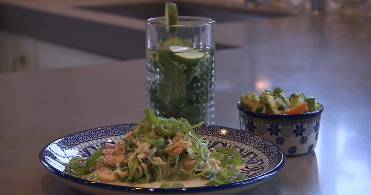 Courgetti met zalm | BinnensteBuiten