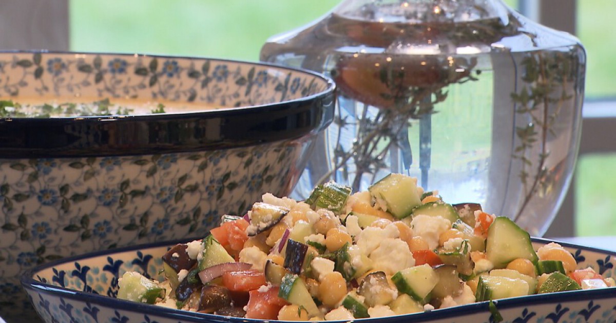 Aardappelsoepje en kikkererwtensalade | BinnensteBuiten