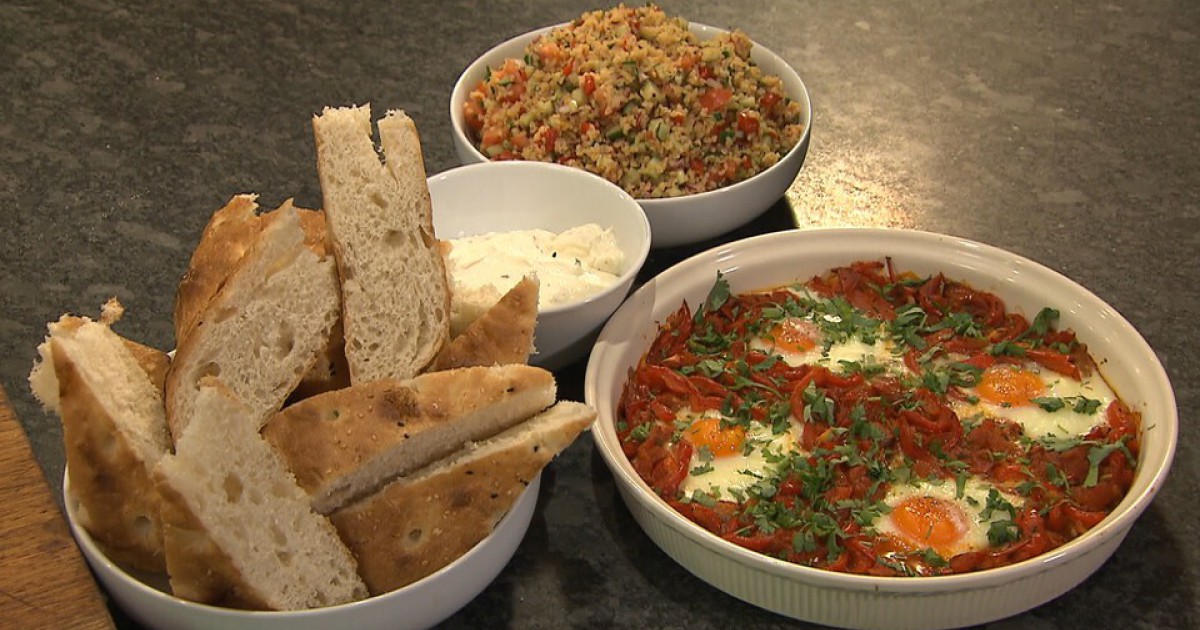 Shakshuka met bulgursalade | BinnensteBuiten