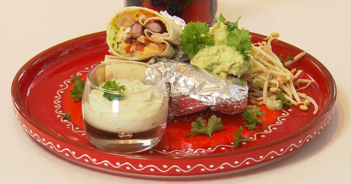 Burrito's met kip en bonen BinnensteBuiten