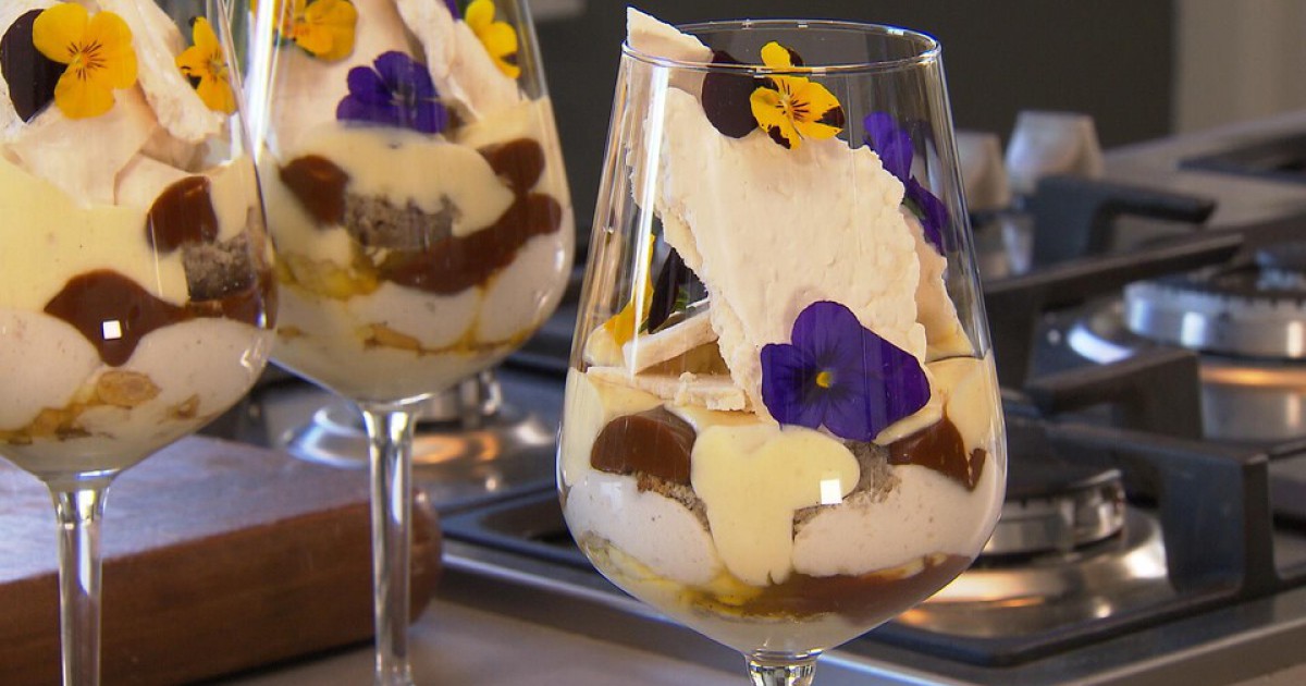 Chocolade trifle met banaan | BinnensteBuiten