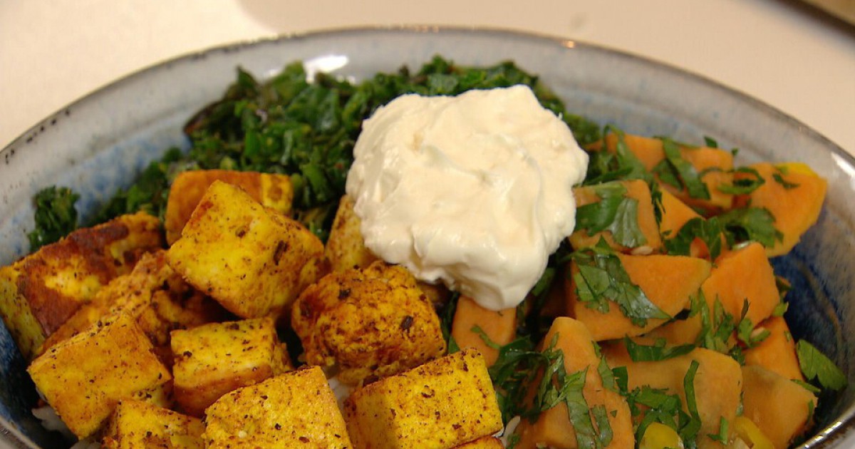 Wrap met gebakken boerenkool en zelfgemaakte paneer BinnensteBuiten