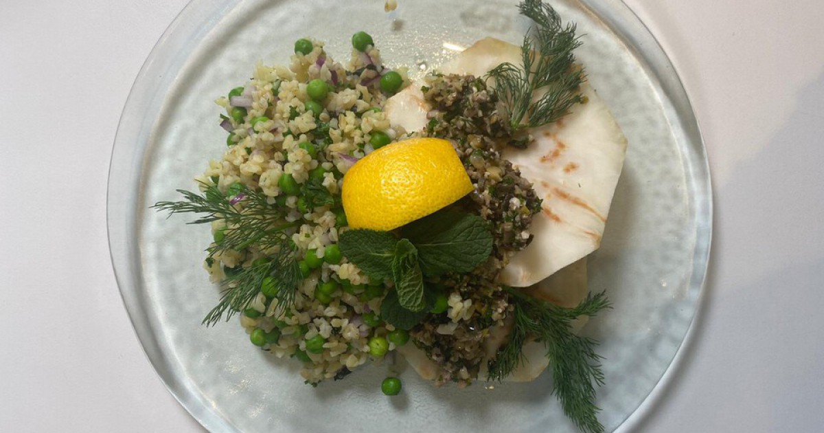 Gepofte knolselderij met bulgur | BinnensteBuiten