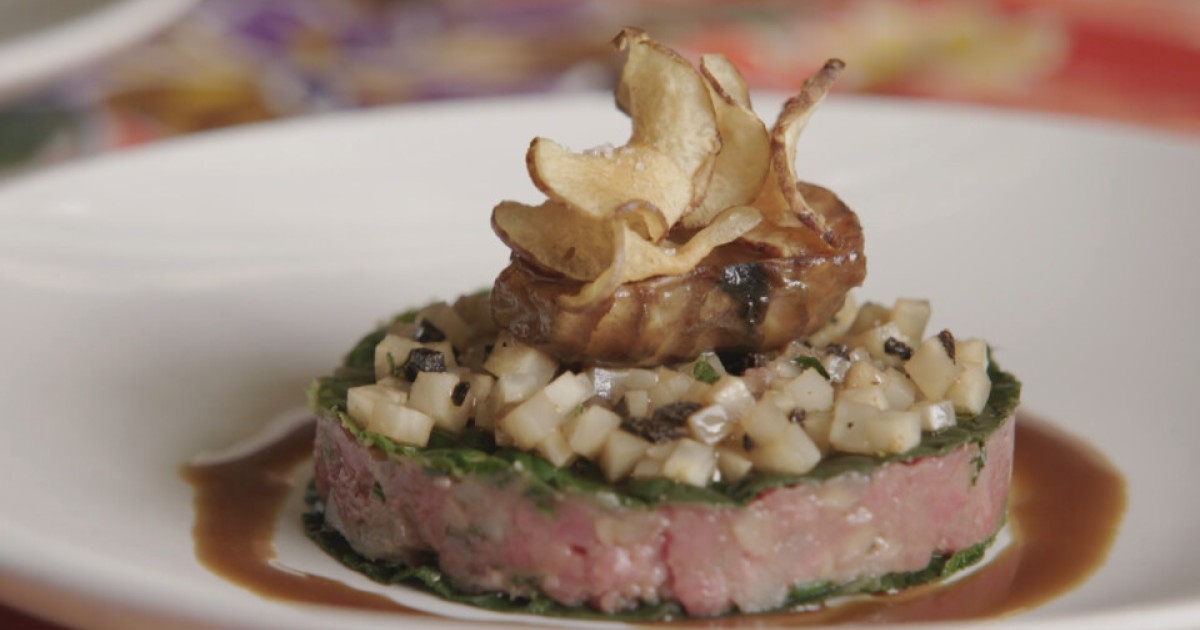 Steak tartaar met Hollandse aardperen, kastanje en truffel | BinnensteBuiten