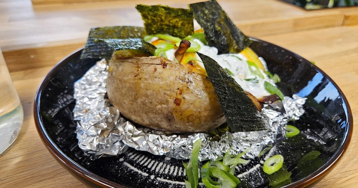 Gepofte aardappel met champignons en zeewier | BinnensteBuiten