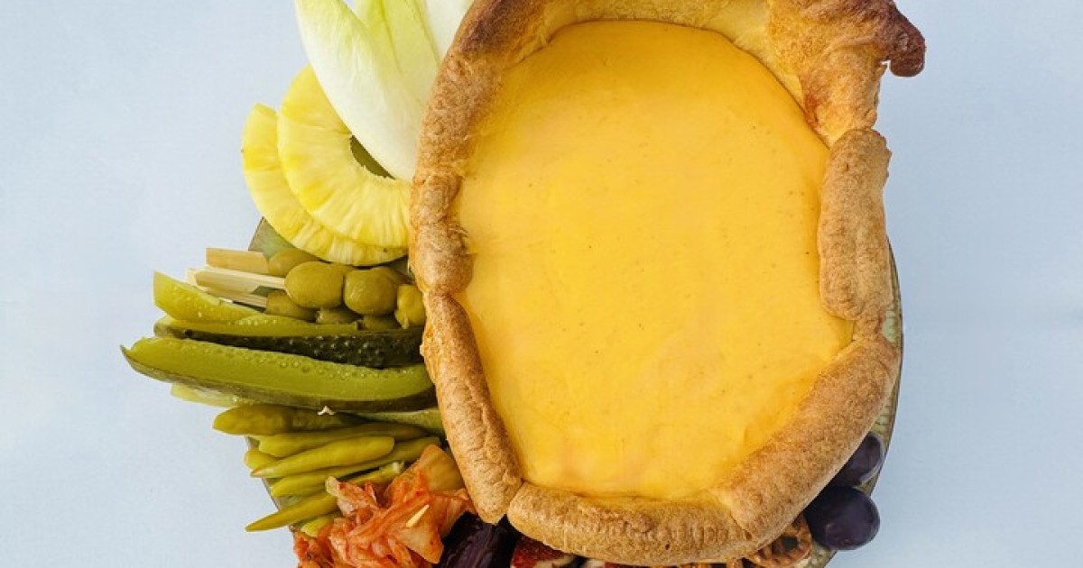 Kaasfondue in Yorkshire Pudding | BinnensteBuiten