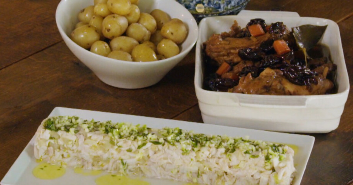 Terrine van rogvleugel en konijn met pruimen | BinnensteBuiten