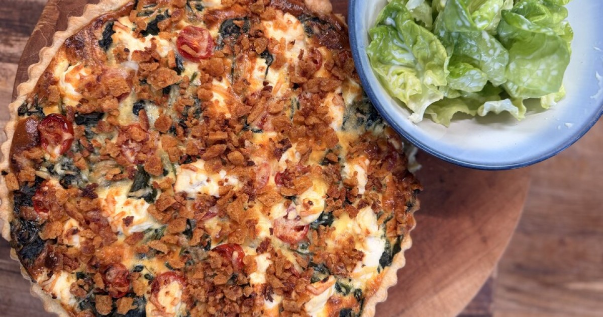 Hartige taart met ricotta en spinazie | BinnensteBuiten