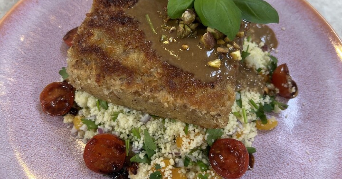 Schnitzel van tofu met couscoussalade | BinnensteBuiten