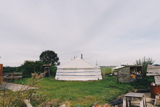 Om de yurt is veel ruimte | Foto: Marjon Lukje
