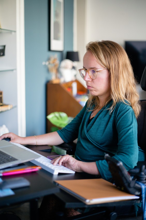 Anne's thuiskantoor | Foto: Roos Eijmers