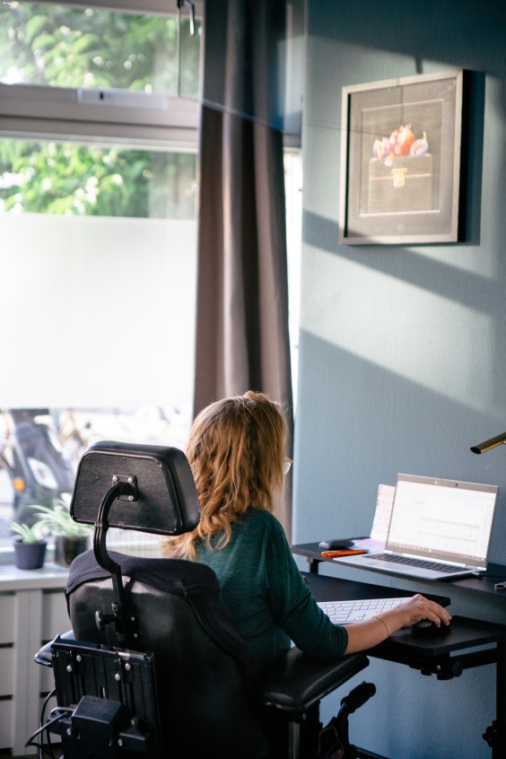 Anne's thuiskantoor | Foto: Roos Eijmers