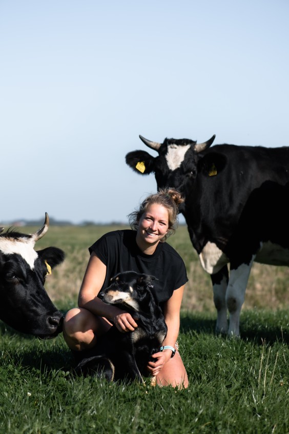 Vloggende boerin Welmoed Deinum