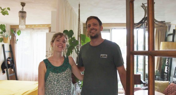 Floortje en Jeffrey op hun etage