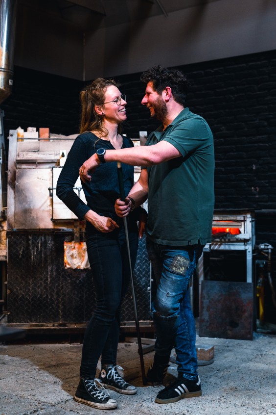 Glasblazers in Oostmarssum | Fotografie: Marjon Lukje