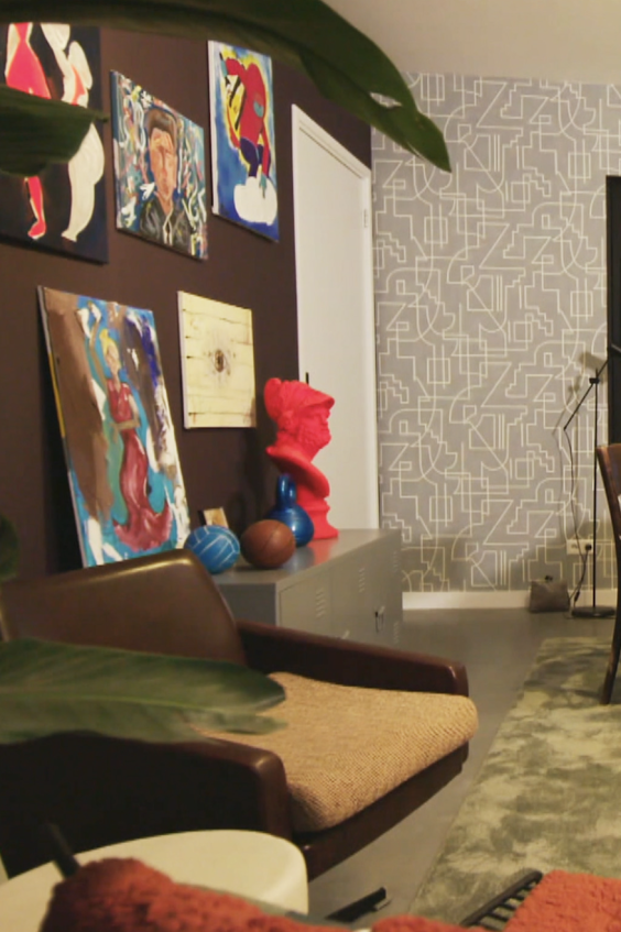 Het atelier, na de make-over van Theo-Bert