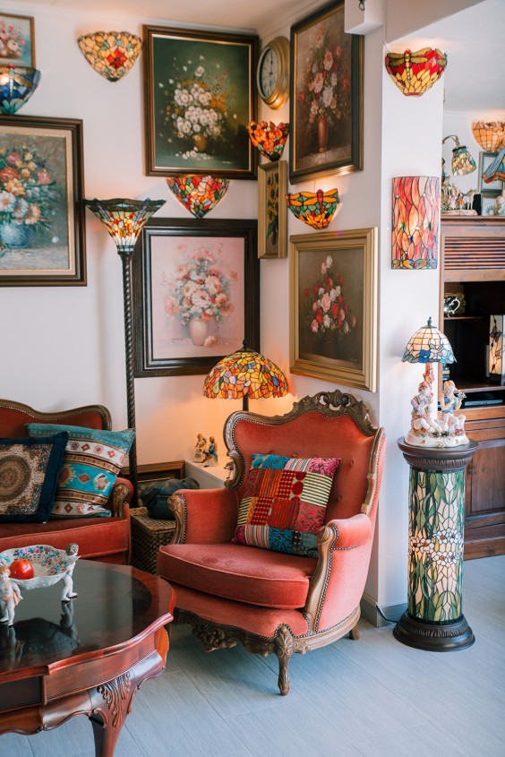 Tiffanylampen interieur Kudelstaart | Fotografie: Sheena Schouwink