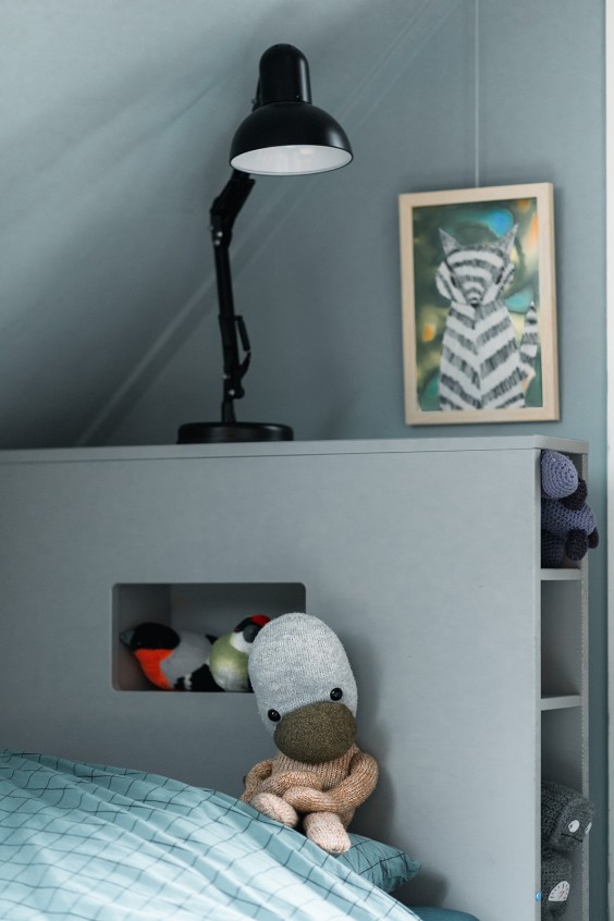 Blauwe jongenskamer | Fotografie: Marjon Lukje