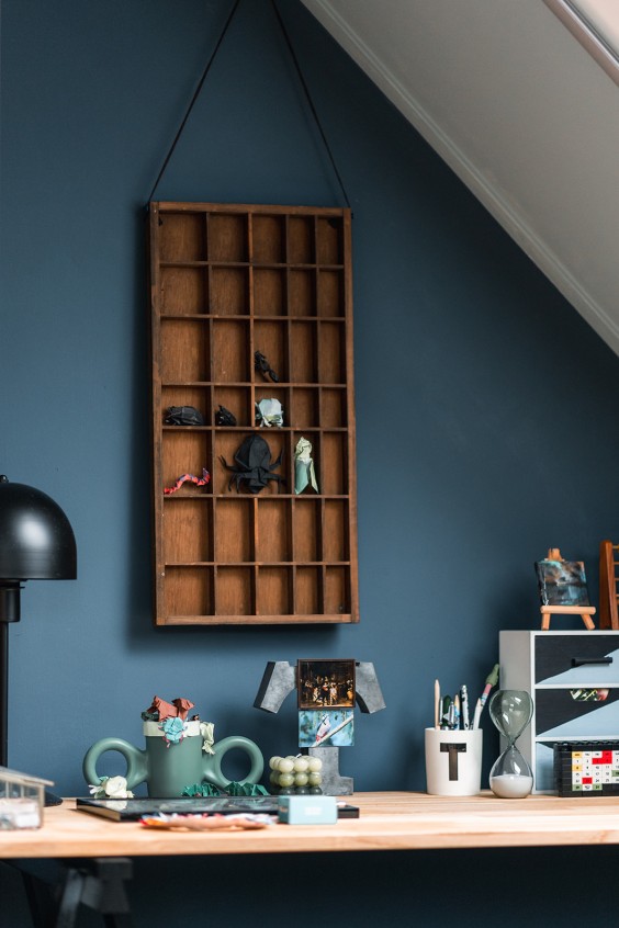 Blauwe jongenskamer | Fotografie: Marjon Lukje