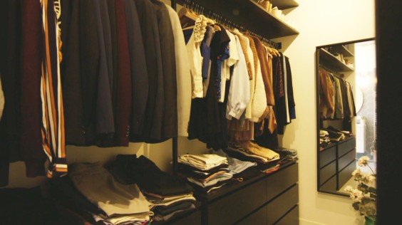 De zelfgebouwde inloopkast