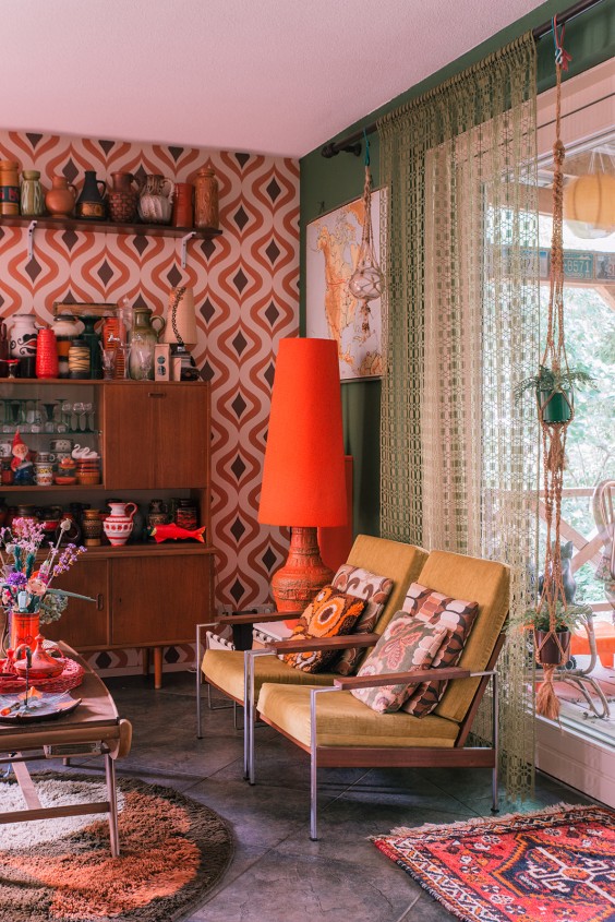 Jaren 70 interieur | Fotografie: Sheena Schouwink
