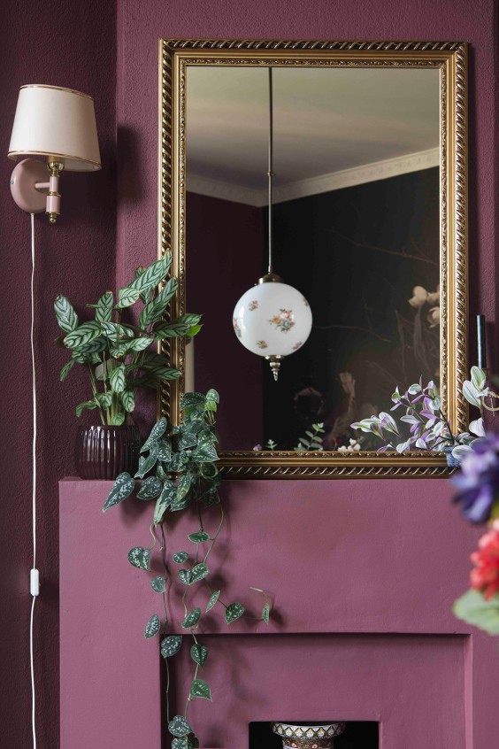 Bloemenprintjes behang in Hengelo | Fotografie: Liesbeth Disbergen