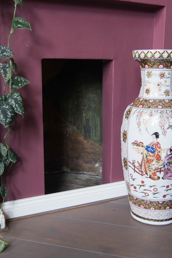 Bloemenprintjes behang in Hengelo | Fotografie: Liesbeth Disbergen