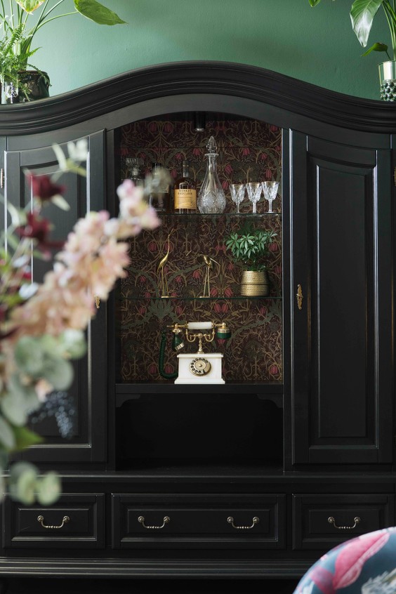 Bloemenprintjes behang in Hengelo | Fotografie: Liesbeth Disbergen