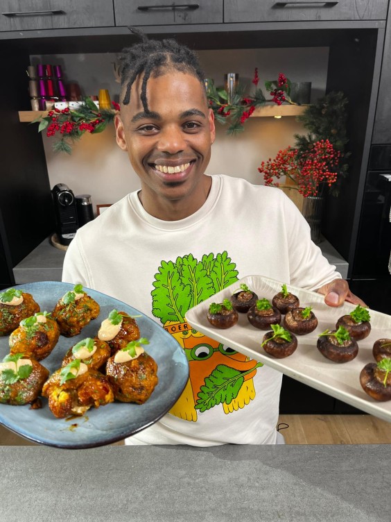 Geneal's groenten amuses met paddenstoel en bloemkool 2