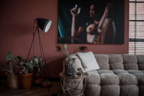 bankhoekje luxe loft woonkamer