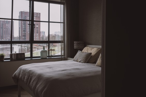 Slaapkamer Luxe Rotterdams loft